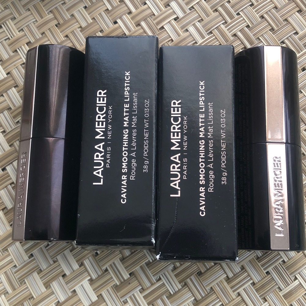 Laura Mercier 2 🔥lipsticks matte just swatched full size